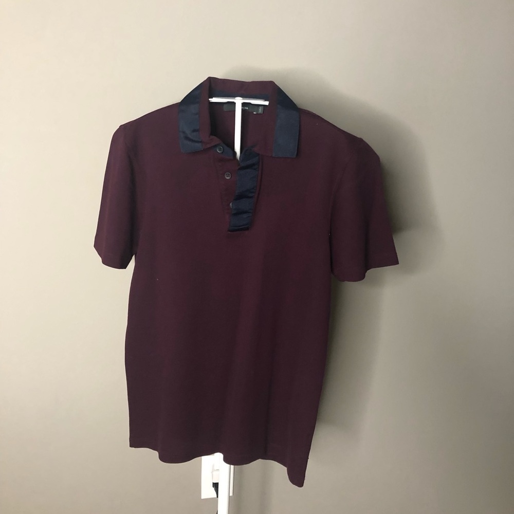 Z Zegna maroon polo
